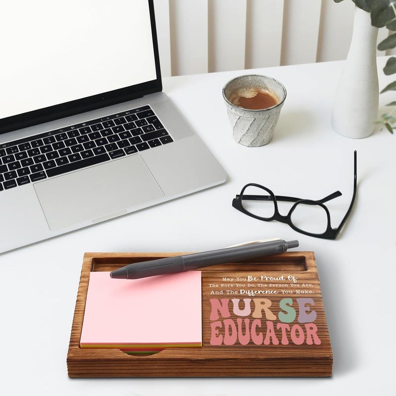 akeke Nurse Educator Sticky Note Holder, Nurse Educator Thank You Appreciation Gifts for Men, Women, Nursing Instructor, Nurse Educator Office Desk Self-Stick Note Pad Holders GSH488 - Image 5